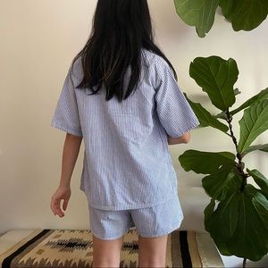 Vintage seersucker pajama set size XS/S